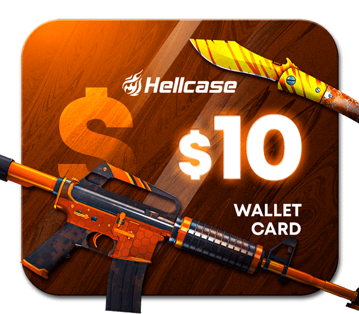 Hellcase.com 10 USD Wallet Card Code